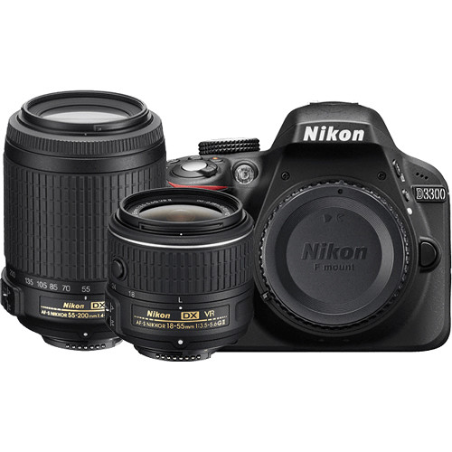 Hot Deal – Refurbished Nikon D3300 w/ 18-55mm + 55-200mm for $399 !
